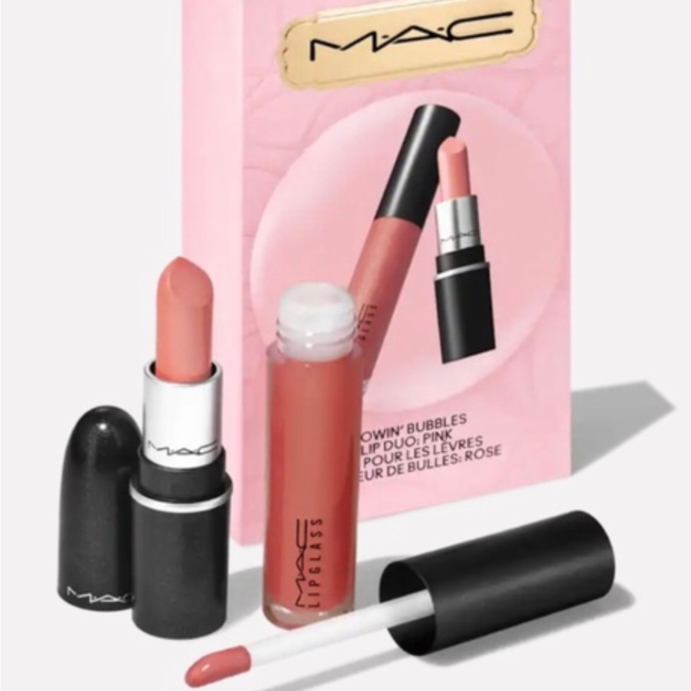 Brand New-Mac Lipstick and Gloss Set